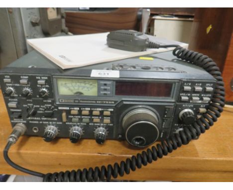 AN ICOM IC-751A TRANSCEIVER WITH USER MANUAL