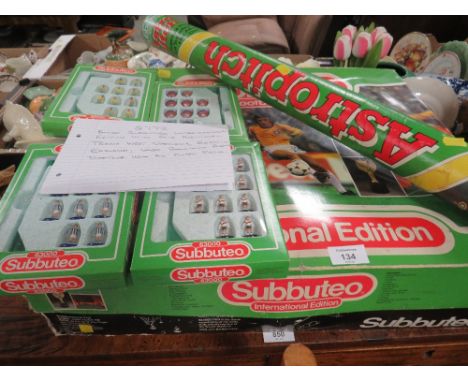 A  QUANTITY OF SUBBUTEO INTERNATIONAL EDITION TO INCLUDE WEST GERMANY AND BRAZIL TEAMS SETS ETC