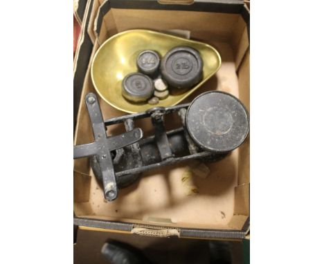 A SET OF SCALES AND WEIGHTS