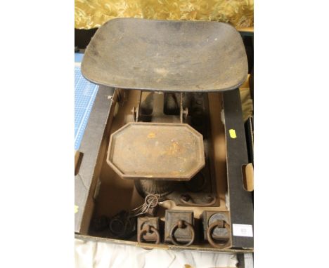 A SET OF SCALES AND WEIGHTS
