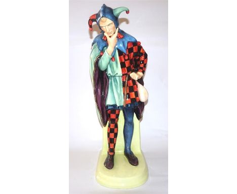 Royal Doulton Jack Point ceramic figure unmarked on base apart from new colourway sticker probably the trial for a limited ed