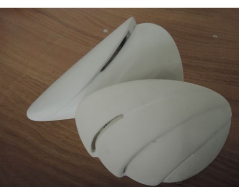 Two ceramic wall lights