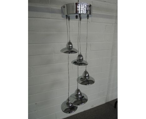 A fishermans chrome light fitting