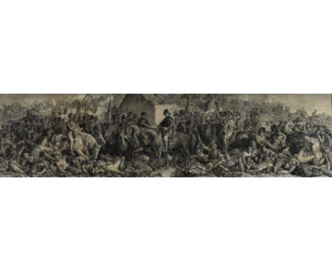 After Daniel Maclise 'Wellington and Blucher Meeting after the Battle of Waterloo' steel engraving, published 1875 by Art Uni