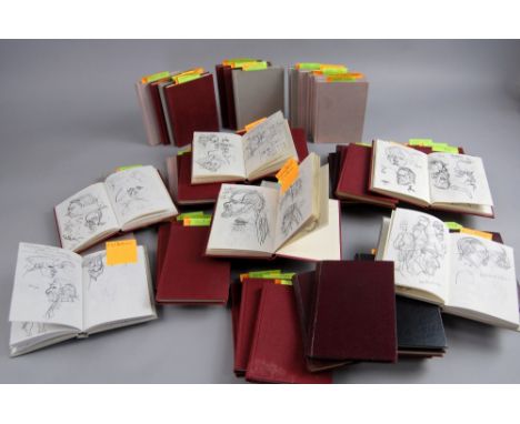 William 'Bill' Hewison sketch books. 54 pencil sketch books of theatrical characters used by Hewison as a basis for his carto