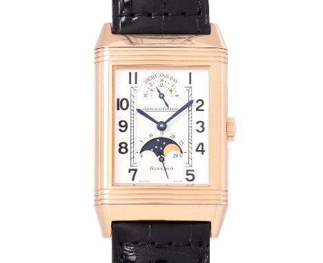 JAEGER-LeCOULTRE limitierte Reverso Night & Day "125 Jahre Wempe", Ref. 270.2.44. Full Set 2003. Roségold 18K, limitierte Auf