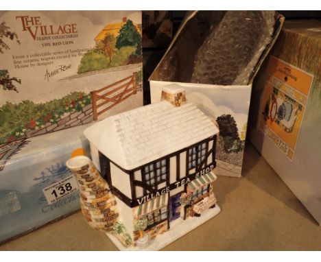 Group of The Village Teapot Collectables by Leonardo 