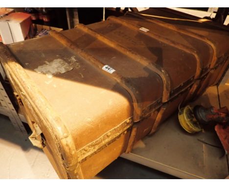 Dantwood travel trunk marked A Goodliffe 