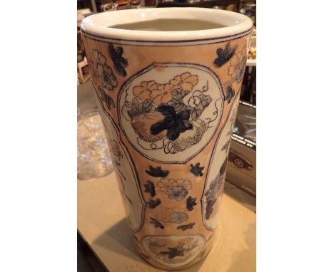 Ceramic floral umbrella stand 