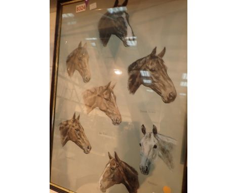 Print of dressage horses by Mary Browning 