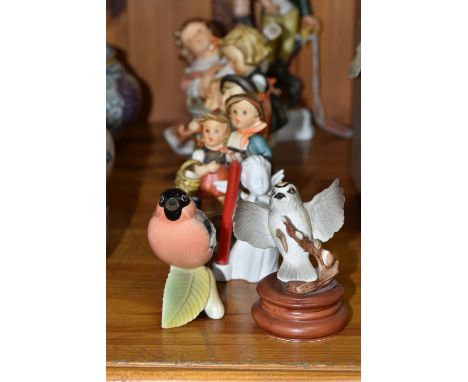 A GROUP OF GOEBEL FIGURES, comprising a 'Dragon 1805' figure height 21.5cm (personalisation to base), an angel playing a lute