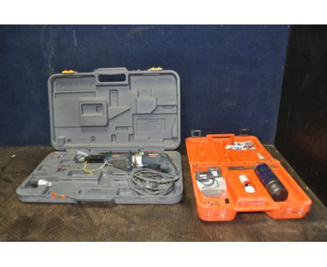 A CASED RYOBI ESD-6040V 240V ELECTRIC SCREWDRIVER (PAT pass and working) and a Plasplode Impulse cleaning kit (some bits miss