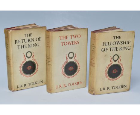 TOLKIEN; J.R.R. The Lord Of The Rings in three volumes, The Fellowship Of The Ring 14th Impression 1965, The Two Towers, 11th