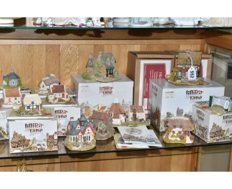 TWELVE LILLIPUT LANE SCULPTURES, mostly boxed with deeds, comprising three from the North, Micklegate Antiques, Bridge House 