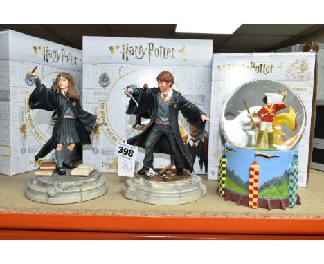 THREE INDIVIDUALLY BOXED ENESCO 'HARRY POTTER' WIZARDING WORLD FIGURES, comprising 'Hermione Granger' 6003648, 'Ron Weasley' 