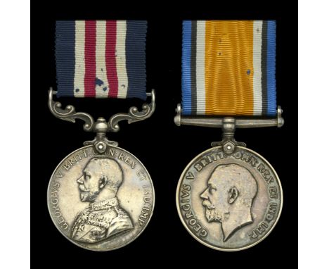 A Great War ‘Western Front’ M.M. pair awarded to Private T. W. Leithwaite, 1/7th Battalion, Liverpool Regiment  Military Meda