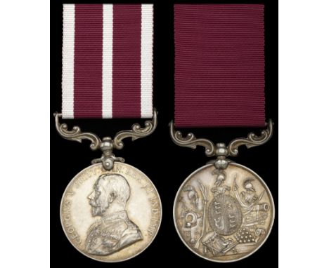 Pair: First Class Master Gunner W. Lown, Royal Artillery  Army Meritorious Service Medal, G.V.R., 1st issue (1C1. Mr. Gr. W. 