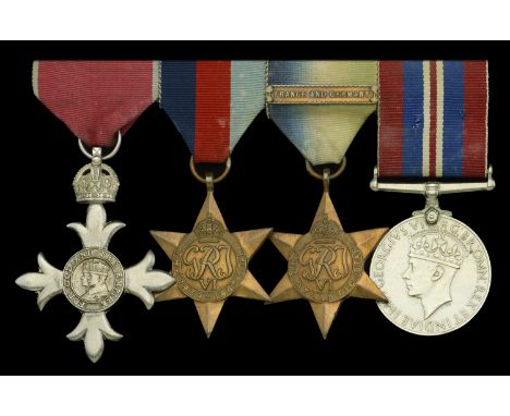A post-War M.B.E. group of four awarded to Lieutenant G. K. Spence, Royal Naval Volunteer Reserve  The Most Excellent Order o