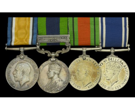 Four: Second Lieutenant W. C. Meiklejohn, Hampshire Regiment, later Police Constable, Metropolitan Police  British War Medal 