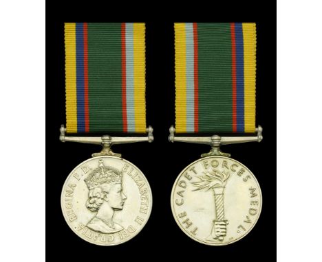 Cadet Forces Medal, E.II.R., 2nd issue (Lt. G. R. Strong.) good very fine £80-£100  ---  Sold with the recipient’s R.E.M.E. P