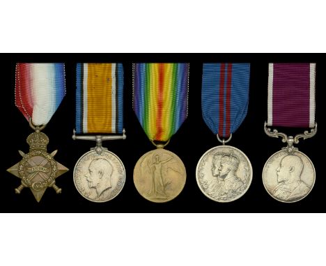 Five: Sergeant F. Newman, Royal Field Artillery, who served much of his military career as a Sergeant Cook  1914-15 Star (814