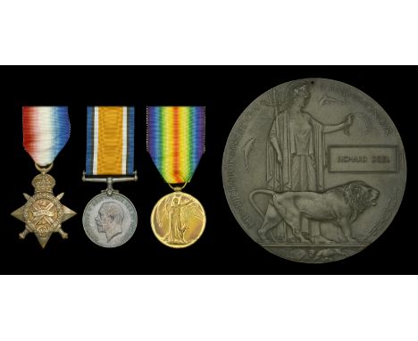 Three: Gunner R. Doel, Royal Garrison Artillery, who died of disease on the Western Front on 5 April 1915  1914 Star (146 Gnr