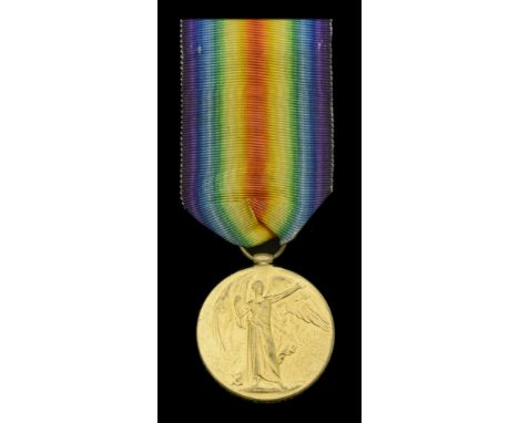 A Victory Medal awarded to Sapper W. S. Ballard, Royal Engineers, who suffered ‘many hardships’ during the Great War as a Ski