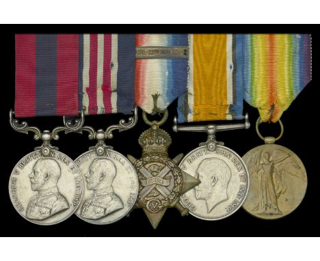 A Great War ‘Italian campaign 1918’ D.C.M. and ‘Battle of Poelcappelle 1917’ M.M. group of five awarded to Company Sergeant-M