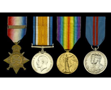 Four: Sergeant R. H. Stone, 10th Hussars  1914 Star, with clasp (5550 Cpl. H. Stone. 10/Hrs.); British War and Victory Medals