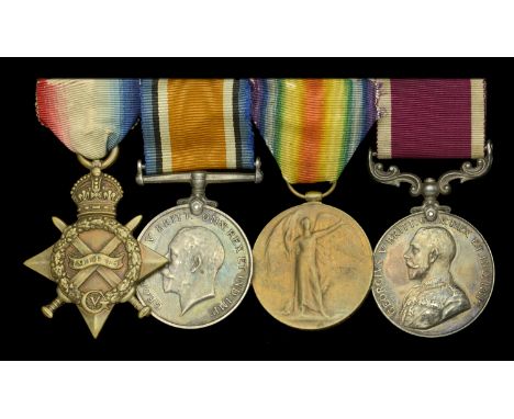 Four: Musician A. W. H. King, Royal Garrison Artillery  1914-15 Star (6990, Musician. A. W. H. King, R.G.A.) unofficial corre