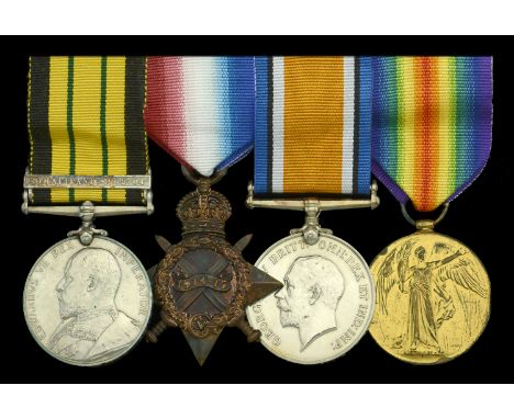 Four: Commander A. T. Johnstone, Royal Navy, killed in action at the Battle of Jutland aboard H.M.S. Defence  Africa General 