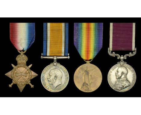 Four: Warrant Officer Class II H. Clarke, Essex Regiment  1914-15 Star (8870 Cpl. H. Clarke. Essex R.); British War and Victo