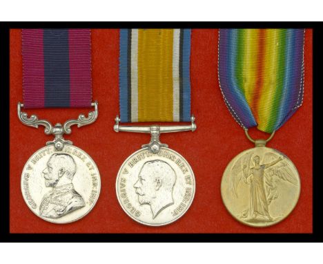 A Great War ‘Western Front’ D.C.M. group of three awarded to Acting Sergeant J. Spiers, 5th Battalion, East Lancashire Regime