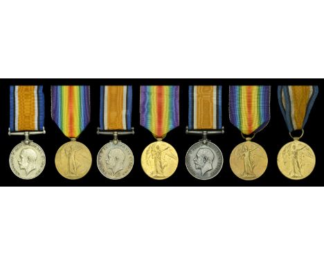 Pair: Driver W. Harrison, Royal Artillery British War and Victory Medals (1335 Dvr. W. Harrison. R.A.) polished, fine  Pair: 