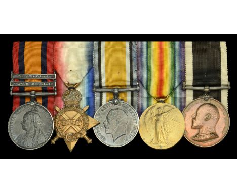 Five: Private J. Bird, Royal Army Medical Corps and Bacup Division, St John Ambulance Brigade  Queen’s South Africa 1899-1902