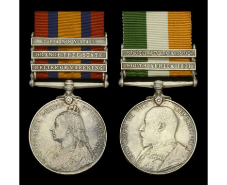 Pair: Driver G. F. Barlow, Royal Horse Artillery, who was captured by the enemy in the latter stages of the Boer War  Queen’s