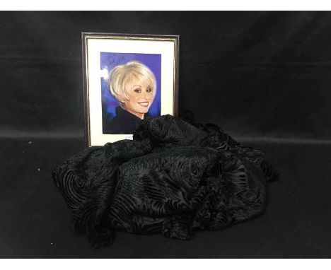 SIGNED BARBARA WINDSOR CAST CARDtogether with an item of her characters clothing with a letter to confirm from the assistant 