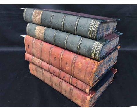 WILSON (R.) - THE LIFE AND TIMES OF QUEEN VICTORIAillustrated, half calf, 1887, 2 vols also three volumes Casell's English Li
