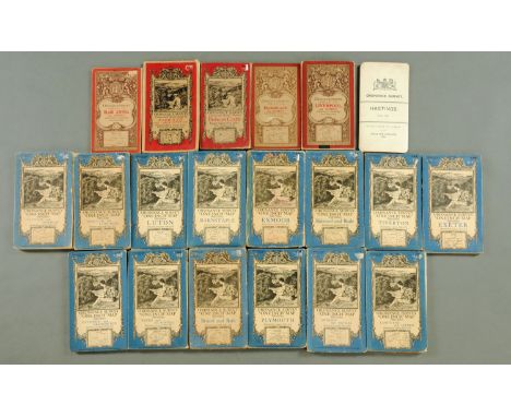 Twenty early 20th century 1" ordnance survey maps. 