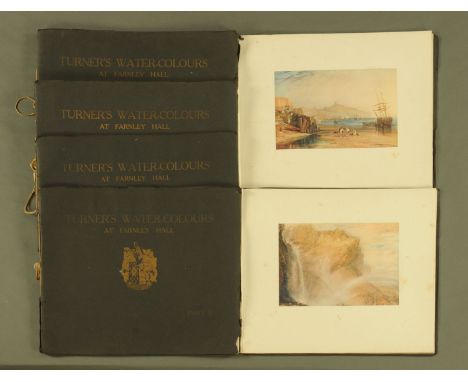 Six volumes of Studio Publication "Turners Watercolours", first edition, Farnley Hall, complete.