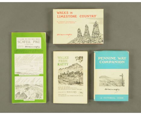 Alfred Wainwright (1907-1991), Pennine Way Companion and Walks in Limestone Country, both first editions, and a Guide to the 