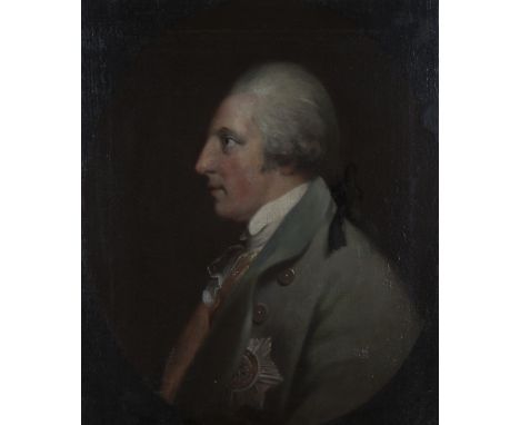 Robert Edge Pine - Half Length Profile Portrait of Sir William Beauchamp-Proctor, oil on canvas, circa 1772, 65cm x 54.5cm, w