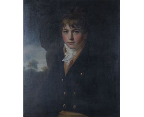 John Opie R.A. - Three-quarter Length Portrait of Captain Robert Beauchamp-Proctor, oil on canvas, circa 1803, 75cm x 62cm, w