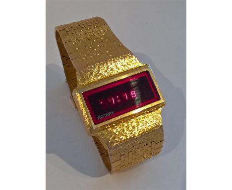 A Vintage (1977) Rotary Quartz VIP Digital Watch with Original Box and Original Instructions and Guarantee, Working