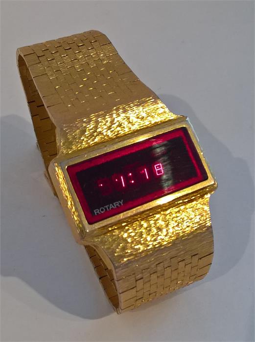 A Vintage (1977) Rotary Quartz VIP Digital Watch with Original Box and