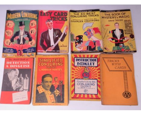 A SMALL COLLECTION OF MAGIC AND CONJURING BOOKS,to include David Devine, Norman Hunter etc. (8)