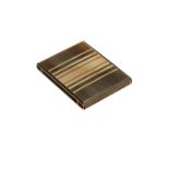 CARTIER, AN ART DECO GOLD AND BLACK ENAMEL CIGARETTE CASE, CIRCA 1930