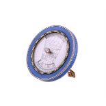Y CARTIER, AN ENAMELLED, MOONSTONE AND IVORY DESK CALENDAR