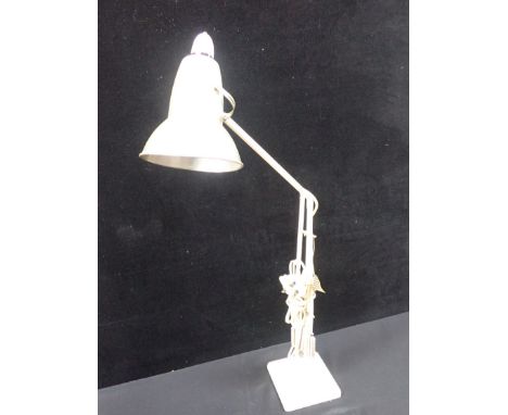 AN HERBERT TERRY ANGLEPOISE LAMP (repainted, and the shade stripped; for re-wiring)