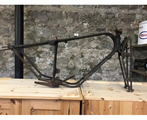 Triumph X 1930s vintage motor Bike frame, very rare example. 
